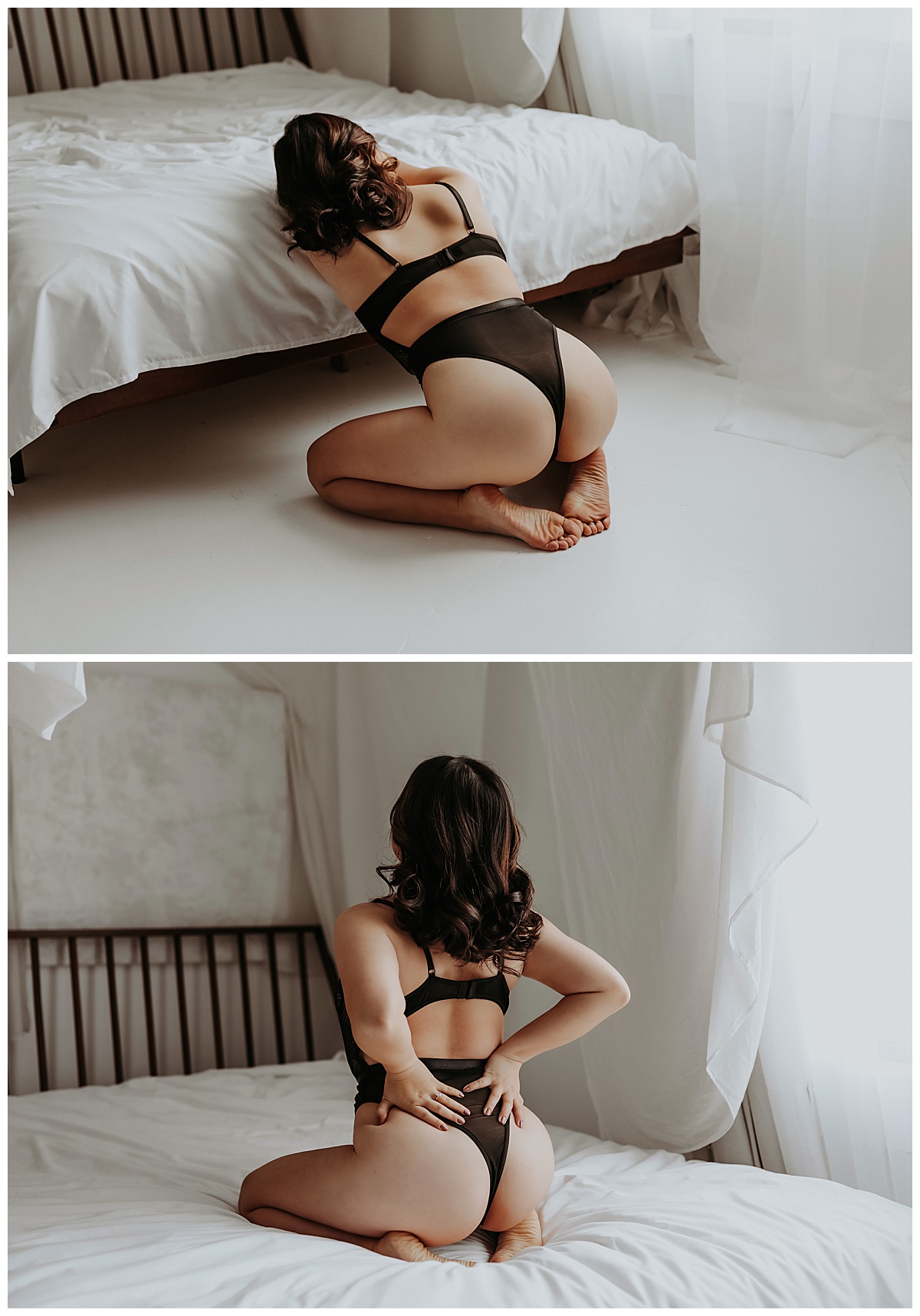 Adult in black lingerie for Mary Castillo Photography