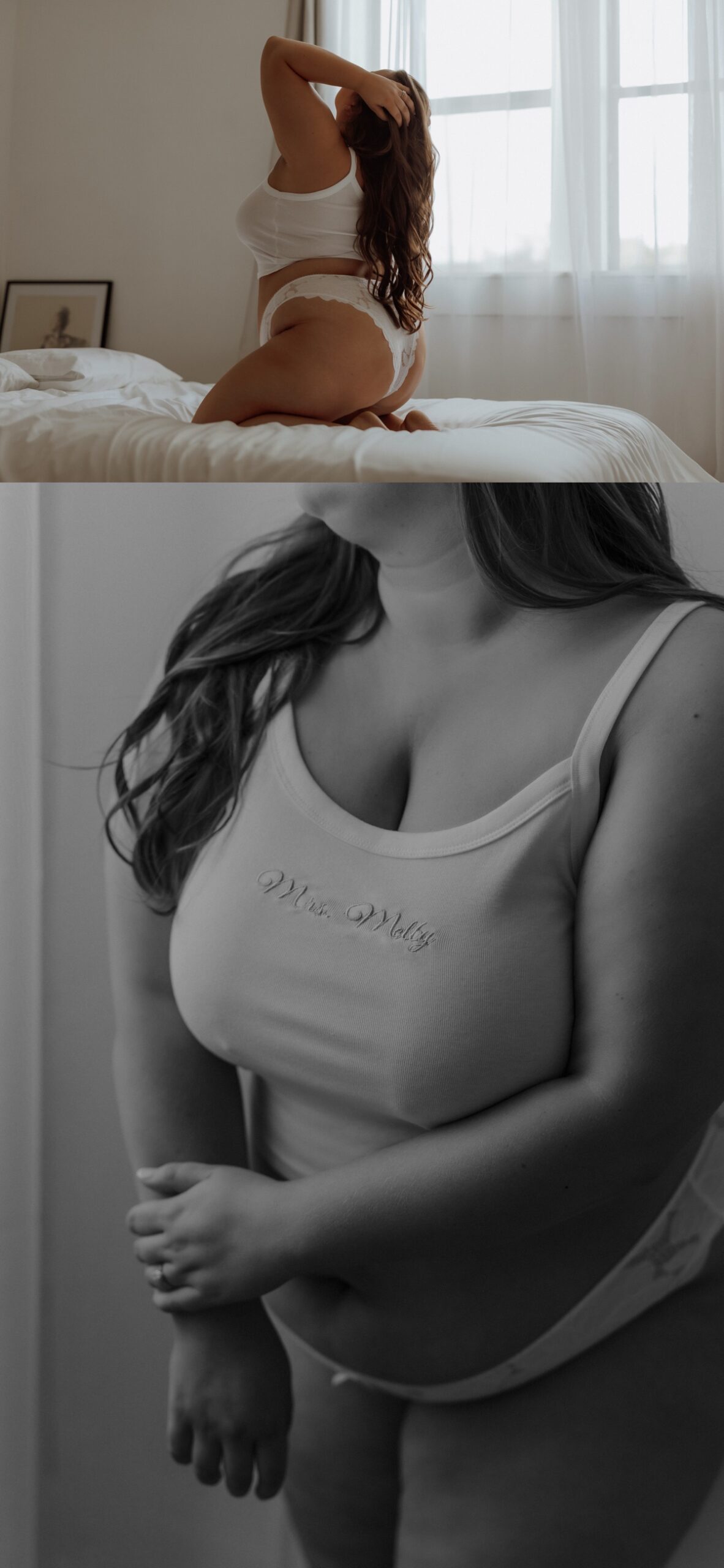 Woman sitting on bed with arms stretched in blog for #1 Product Brides Choose